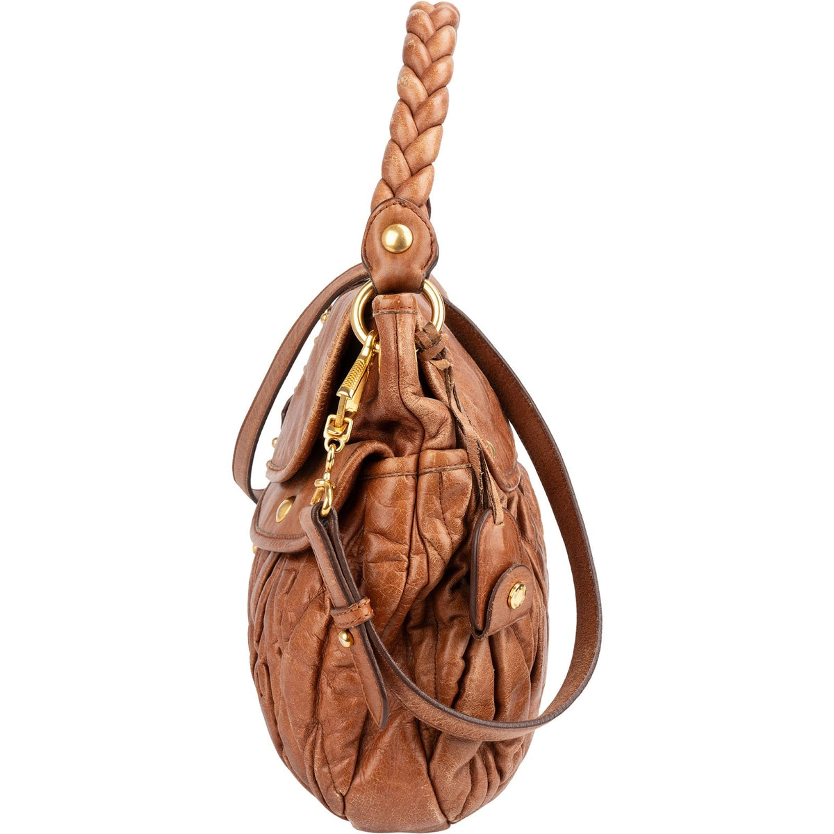 Miu Miu Coffer aus Vitello-Lux-Leder – Ansicht 3