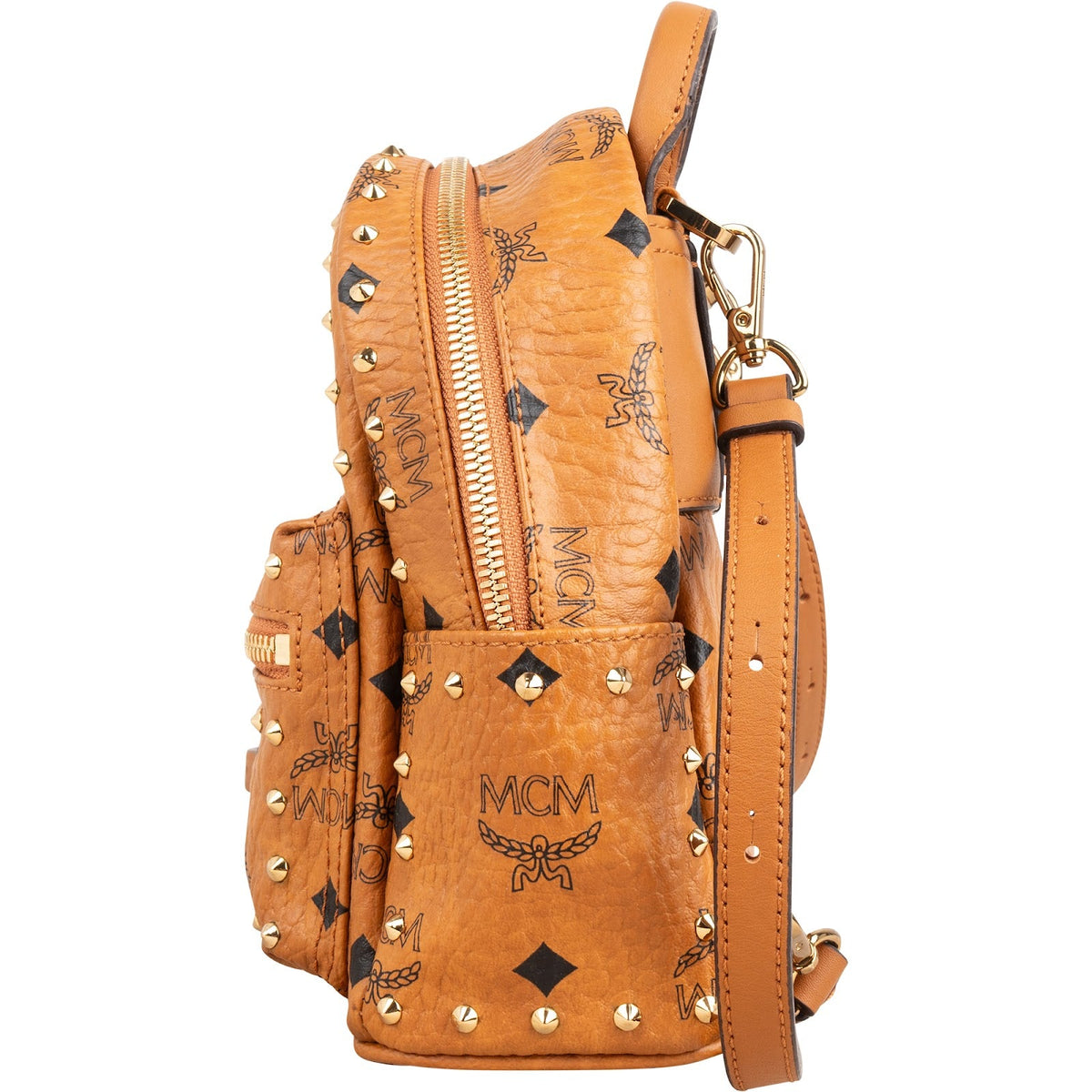 MCM Monogram Visetos Stark Studded Mini Rucksack, Bild 5 von 10