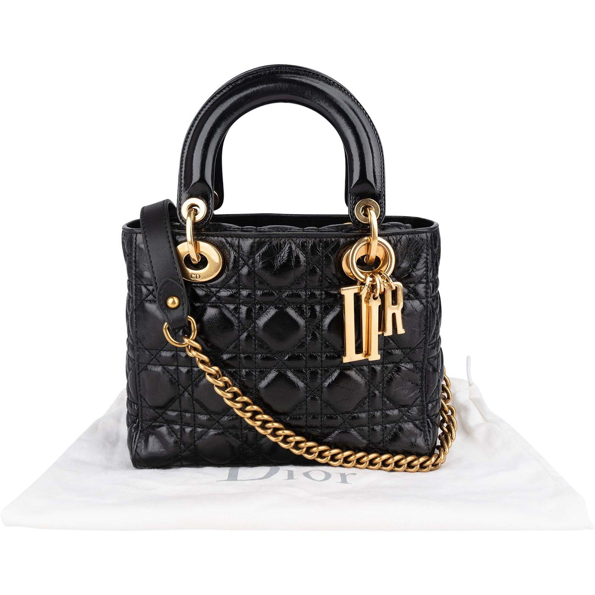 Dior Crinkled Lammleder Lady Dior Handtasche, Bild 2 von 12