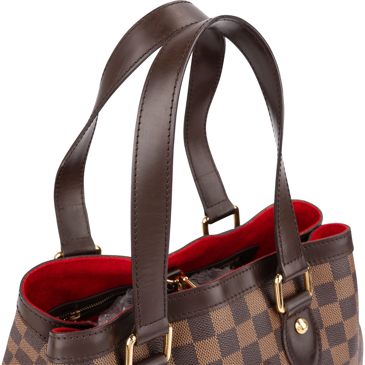 Sac à main Louis Vuitton Hampstead PM en toile Damier Ébène