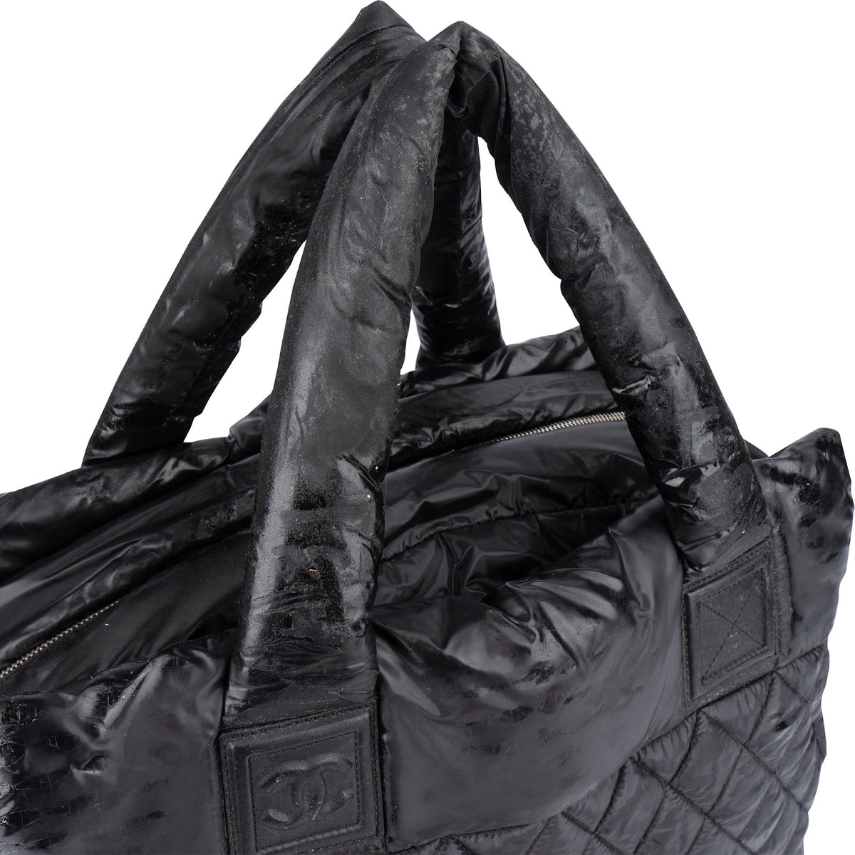 Borsa tote Chanel Coco Cocoon in nylon trapuntato