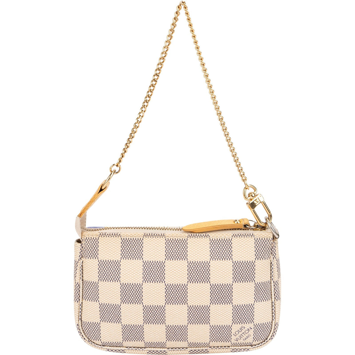 Sac à main Louis Vuitton Mini Pochette Accessoires Evasion en toile Damier Azur
