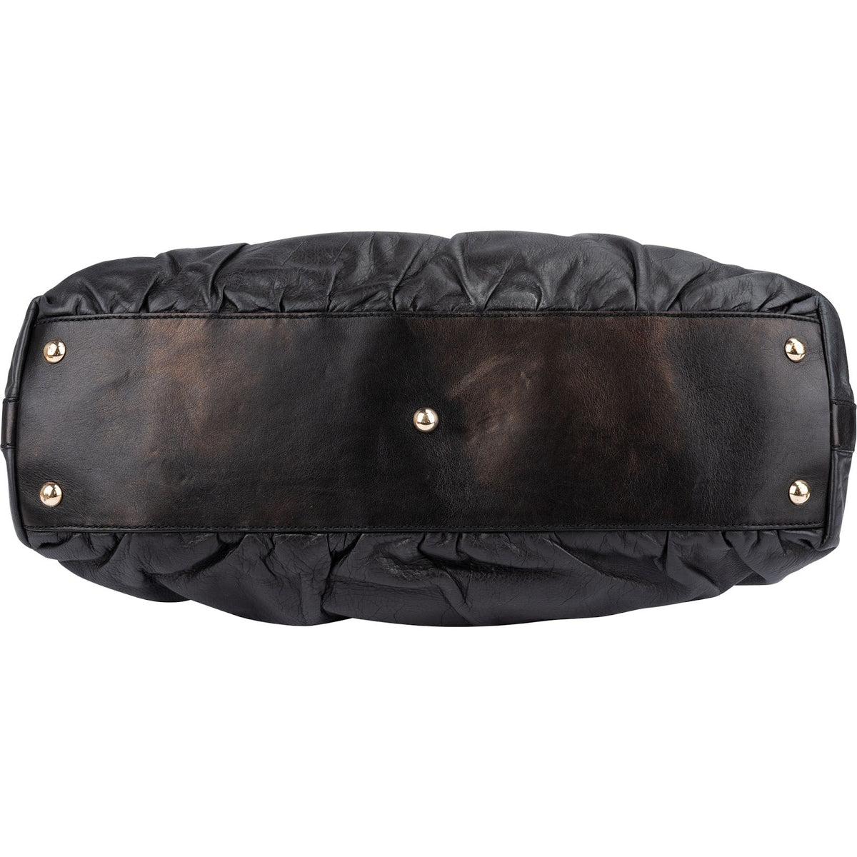 Gucci Schwarz Leder New Bamboo Henkeltasche Bowling, Bild 8 von 12