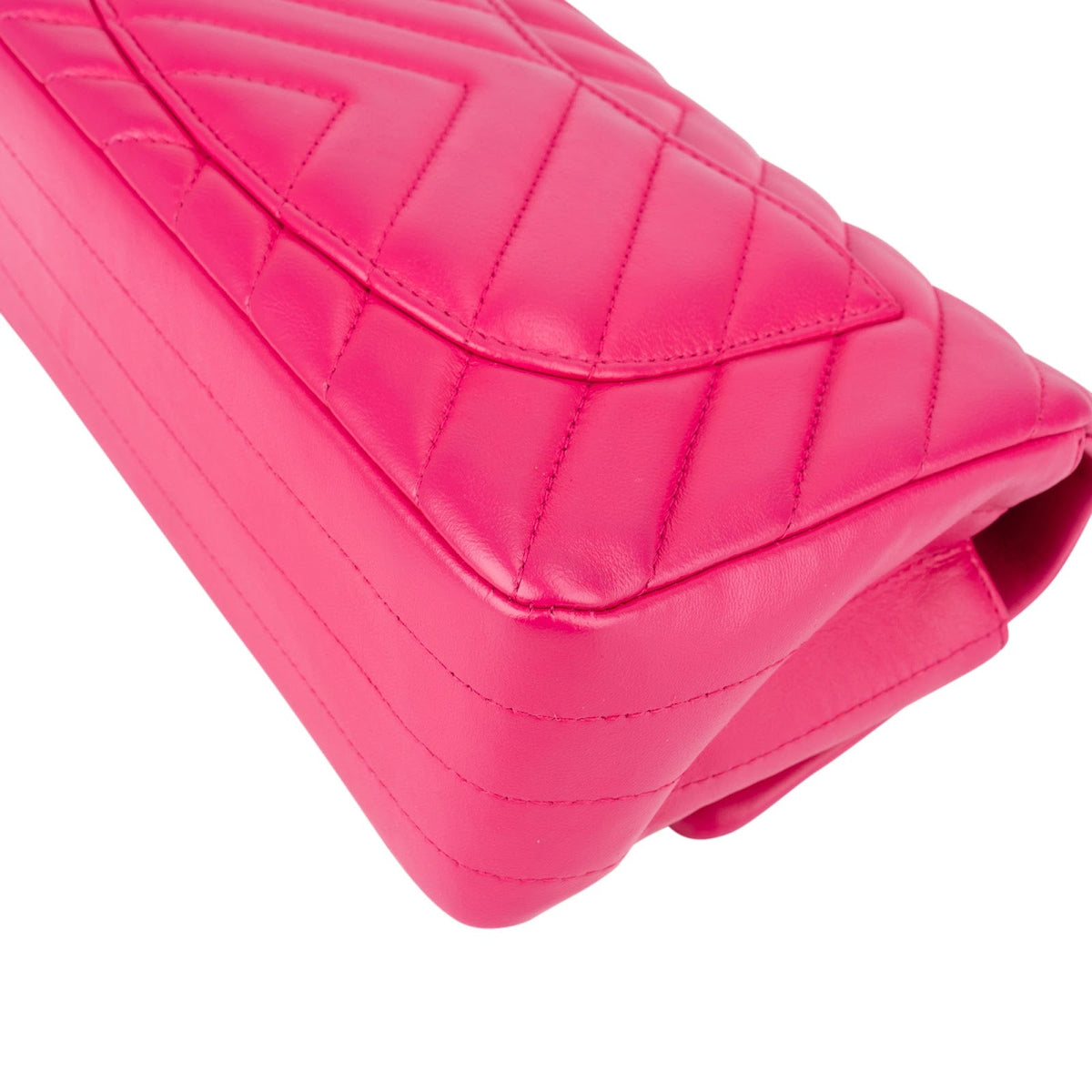 Chanel Chevron Lammleder Single Flap Umhängetasche, Bild 8 von 14