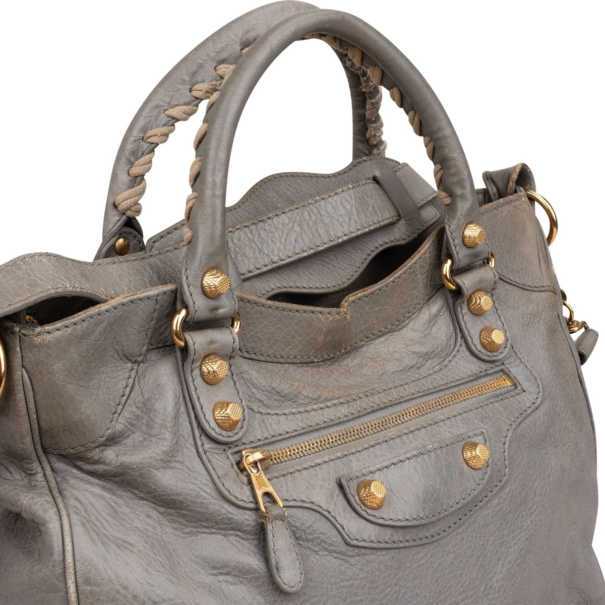 Balenciaga Grau Leder City Jumbo Handtasche, Bild 2 von 12