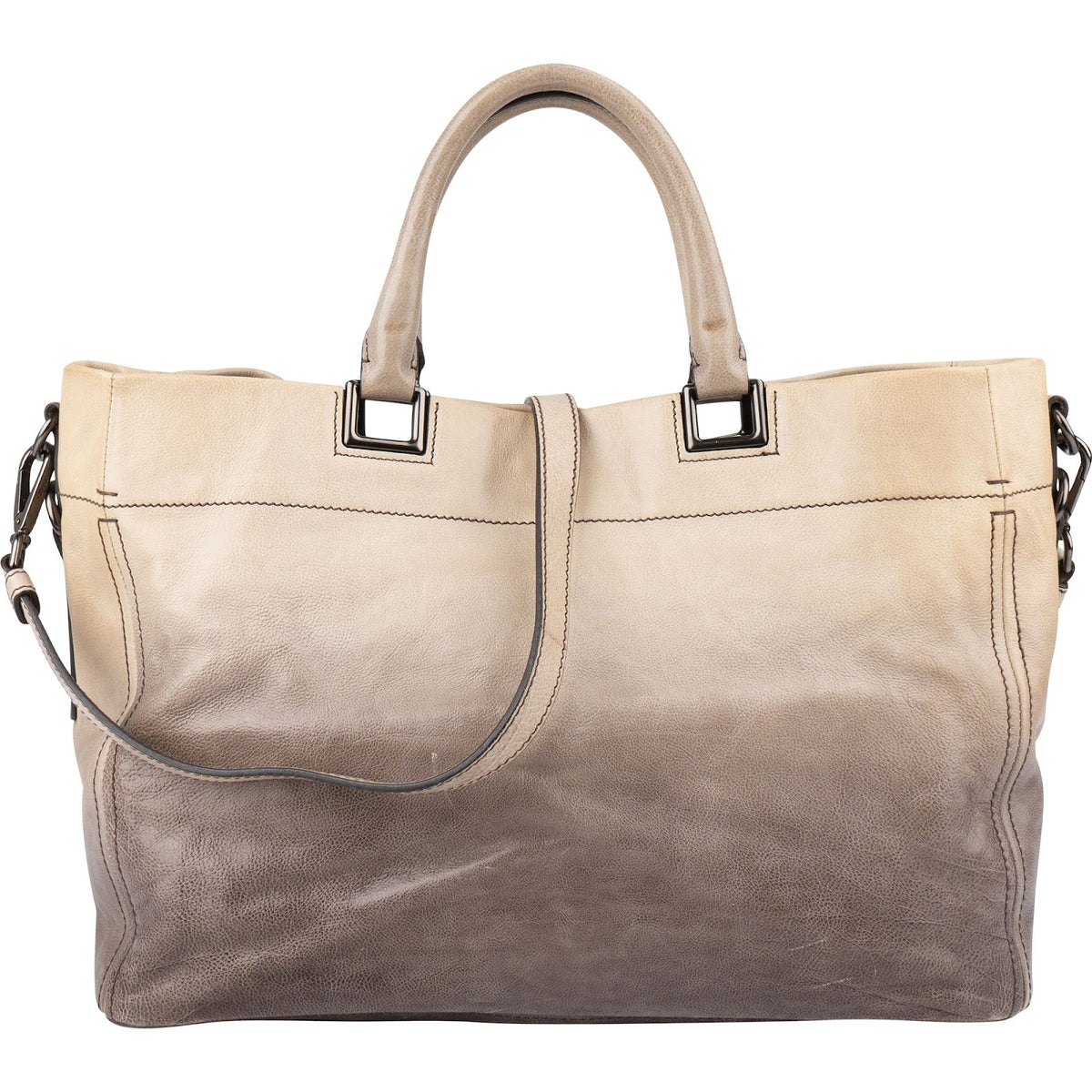 Prada Sfumato Tote aus Vitello-Antik-Leder – Ansicht 4