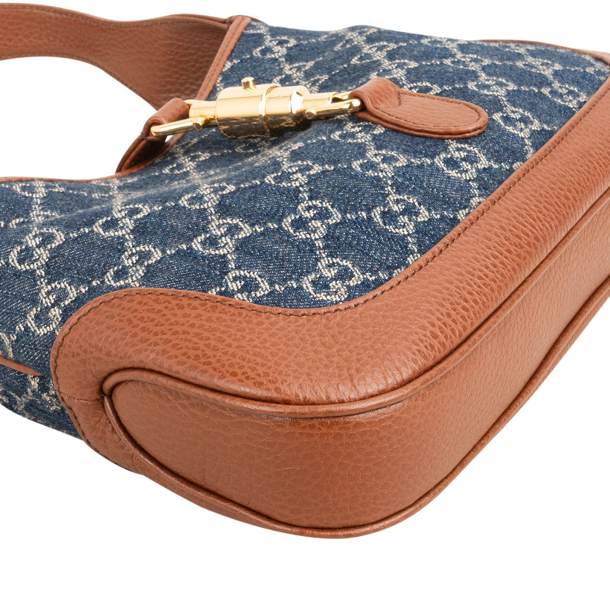 Gucci Jackie 1961 Small Denim Hobo Shoulder Bag