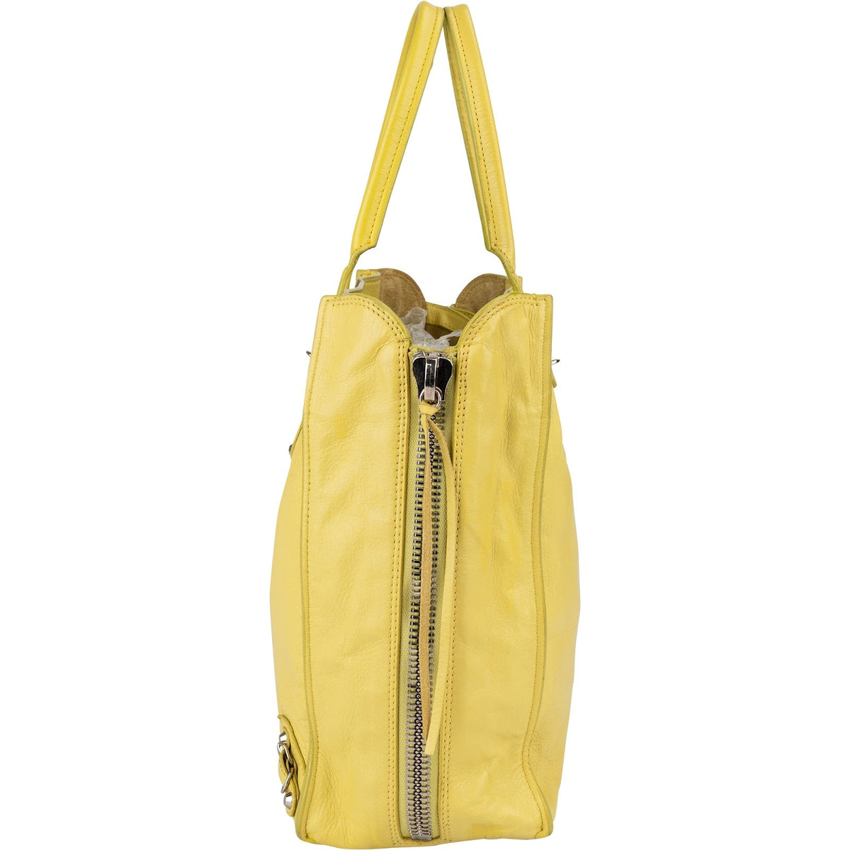 Balenciaga Paper Side Zip Tote aus Leder – Ansicht 5