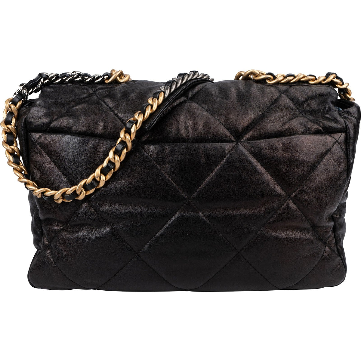 Chanel 19 Lammleder Maxi Single Flap Schultertasche, Bild 4 von 13