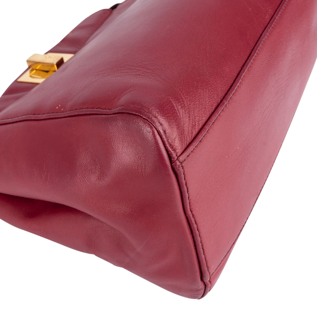 Fendi Leather Peekaboo Mini Handbag
