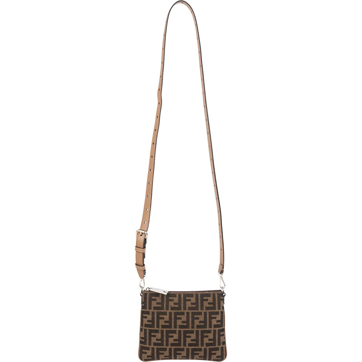 Sac bandoulière Fendi Camera en toile Zucca