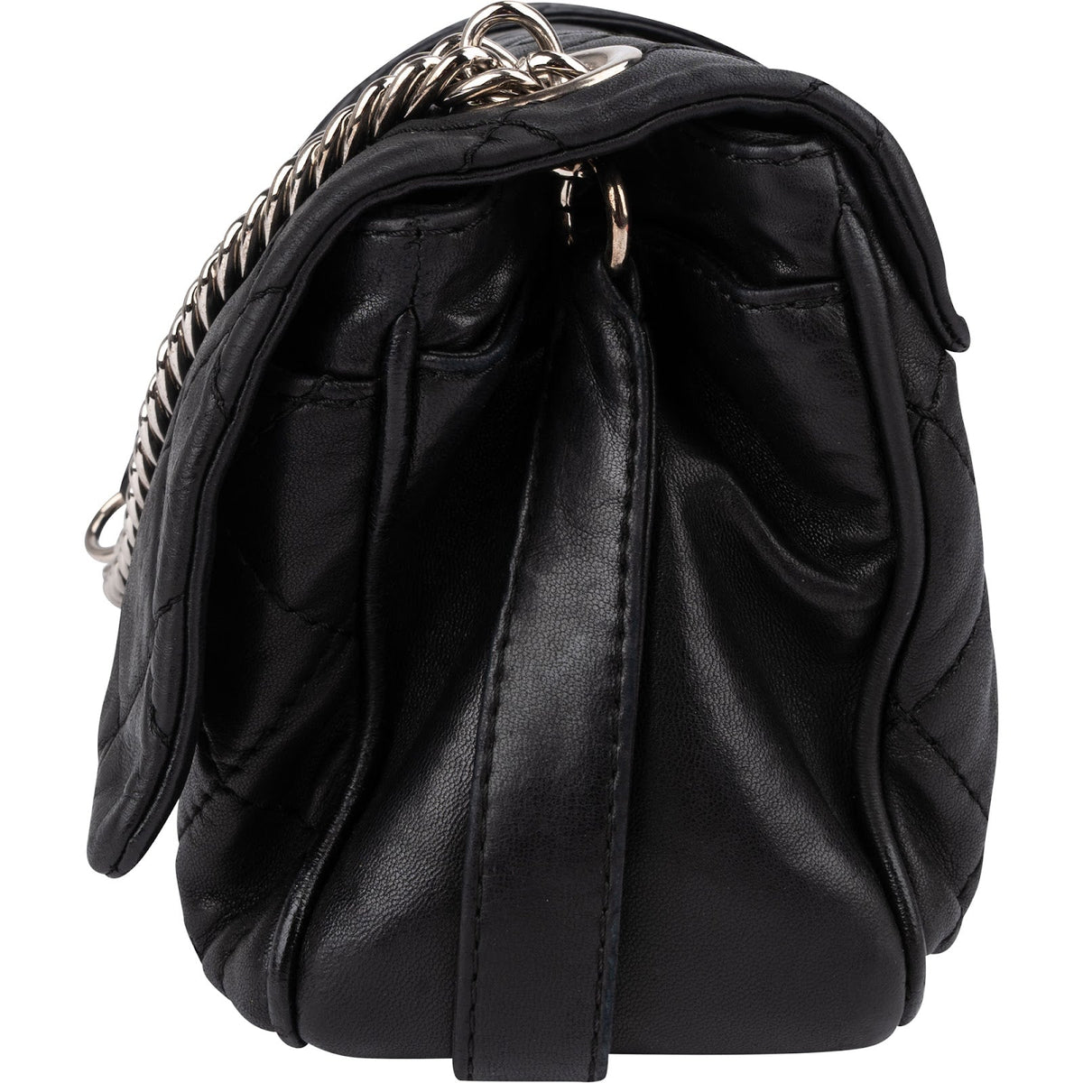 Chanel Jumbo Single Flap Lammleder Palladium, Bild 5 von 13