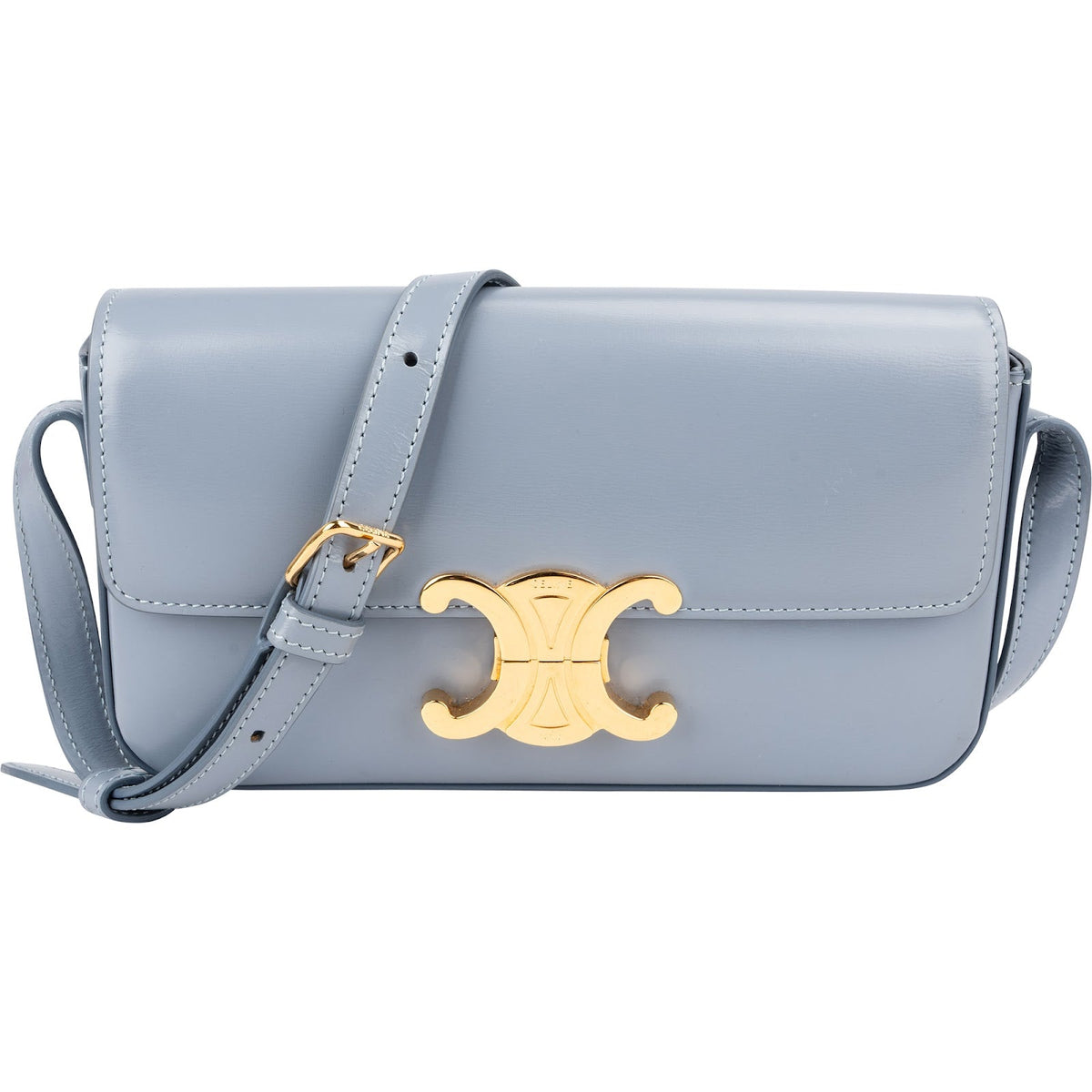 Celine Shiny Teen Triomphe aus Leder – Vorderansicht
