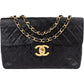 Chanel 24K Gold Maxi Single Flap aus Lammleder – Vorderansicht