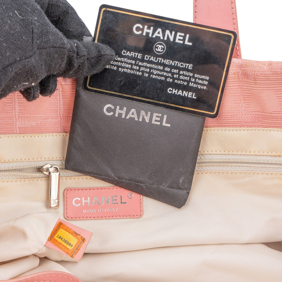 Chanel New Travel Line aus rosa Nylon – Ansicht 10