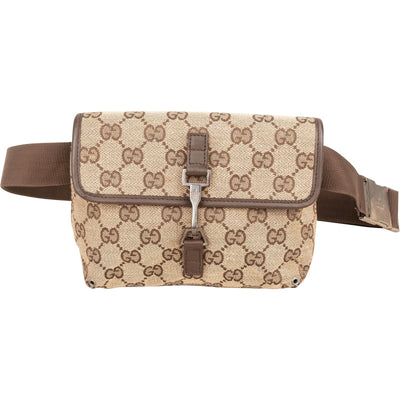 Gucci Monogram GG Canvas Jackie Belt Crossbody Bag