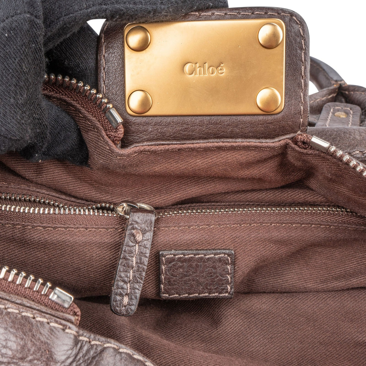 Chloé Braun Leder Paddington Handtasche, Bild 9 von 10