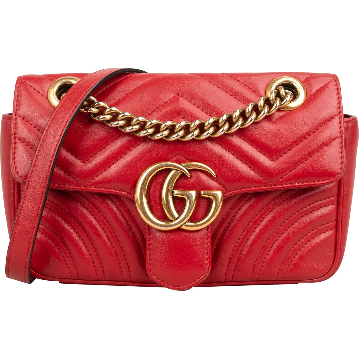 Gucci Matelassé leren GG Marmont kleine schoudertas