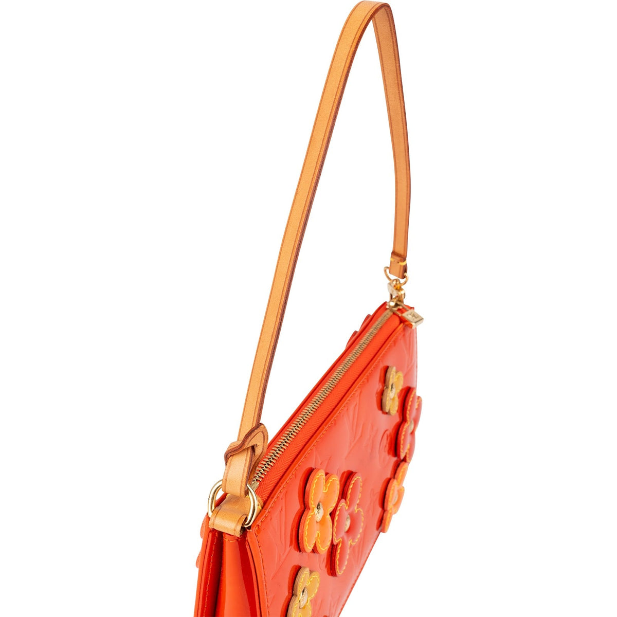 Louis Vuitton Pochette Accessoires Fleurs aus Monogram Vernis – Ansicht 3