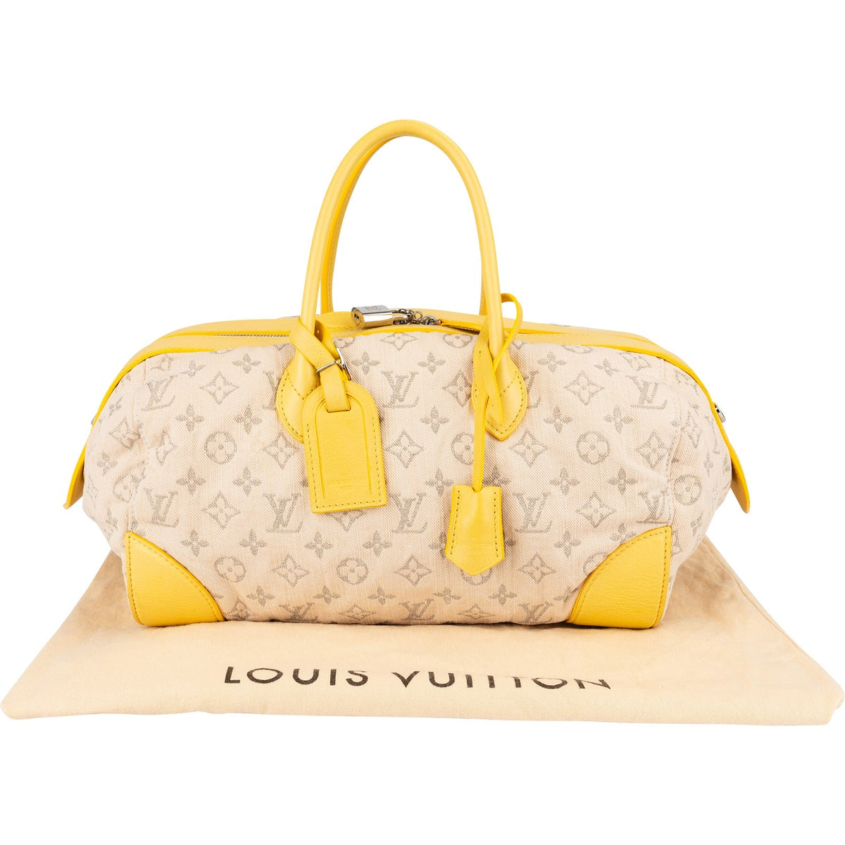 Borsa Louis Vuitton Monogram Limited Edition Printemps Denim Speedy Round