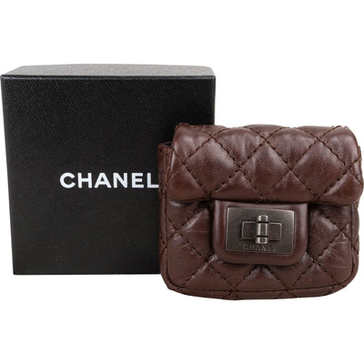 Chanel Quilted Lambskin 2.55 Reissue Belt Bag Pouch Micro Case Accessories