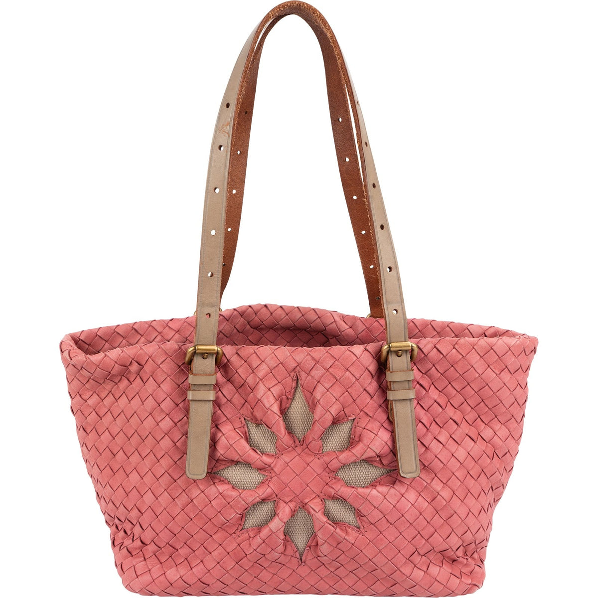 Sac cabas et porté épaule Bottega Veneta Marquise à motif fleurs en cuir Intrecciato