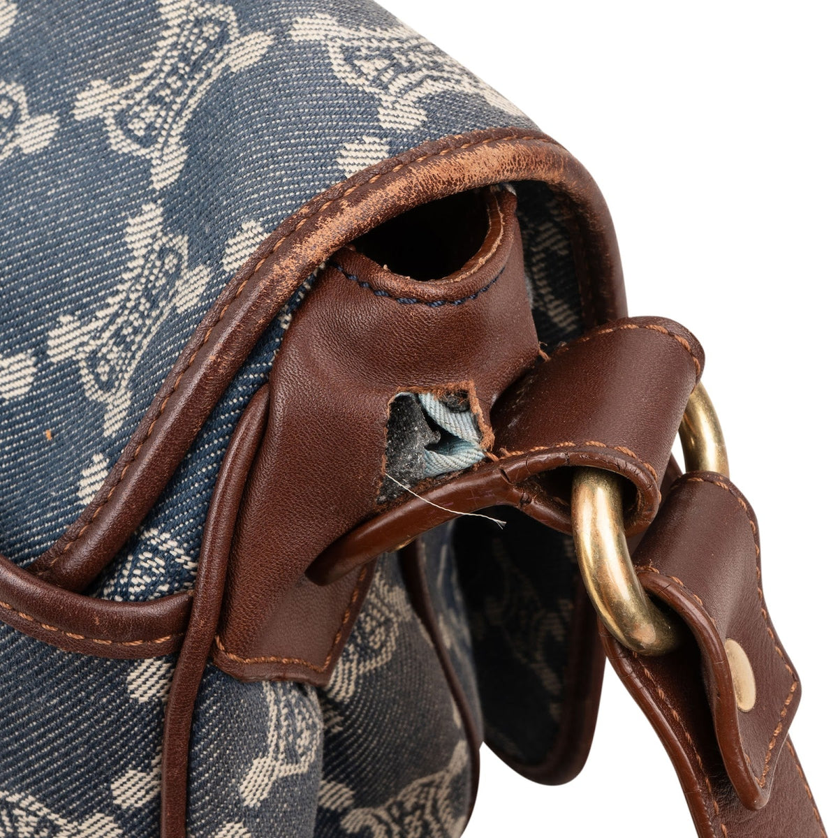 Celine Monogram Macadam Denim Messenger Umhängetasche, Bild 5 von 11
