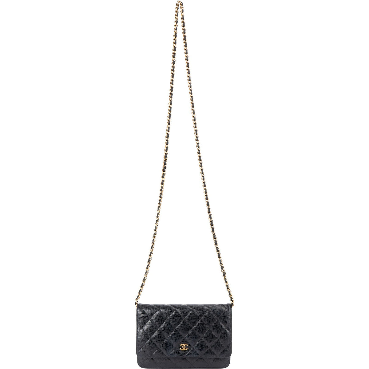Chanel Caviar Leder Wallet on Chain Umhängetasche, Bild 10 von 14