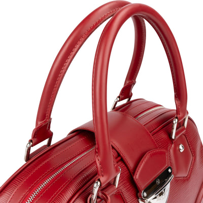 Borsa a mano Louis Vuitton Montaigne GM in pelle Epi rossa