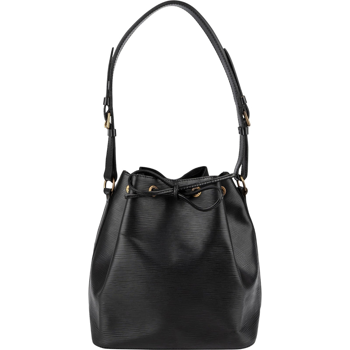 Borsa a spalla Louis Vuitton Sac Noé Petit in pelle Epi nera