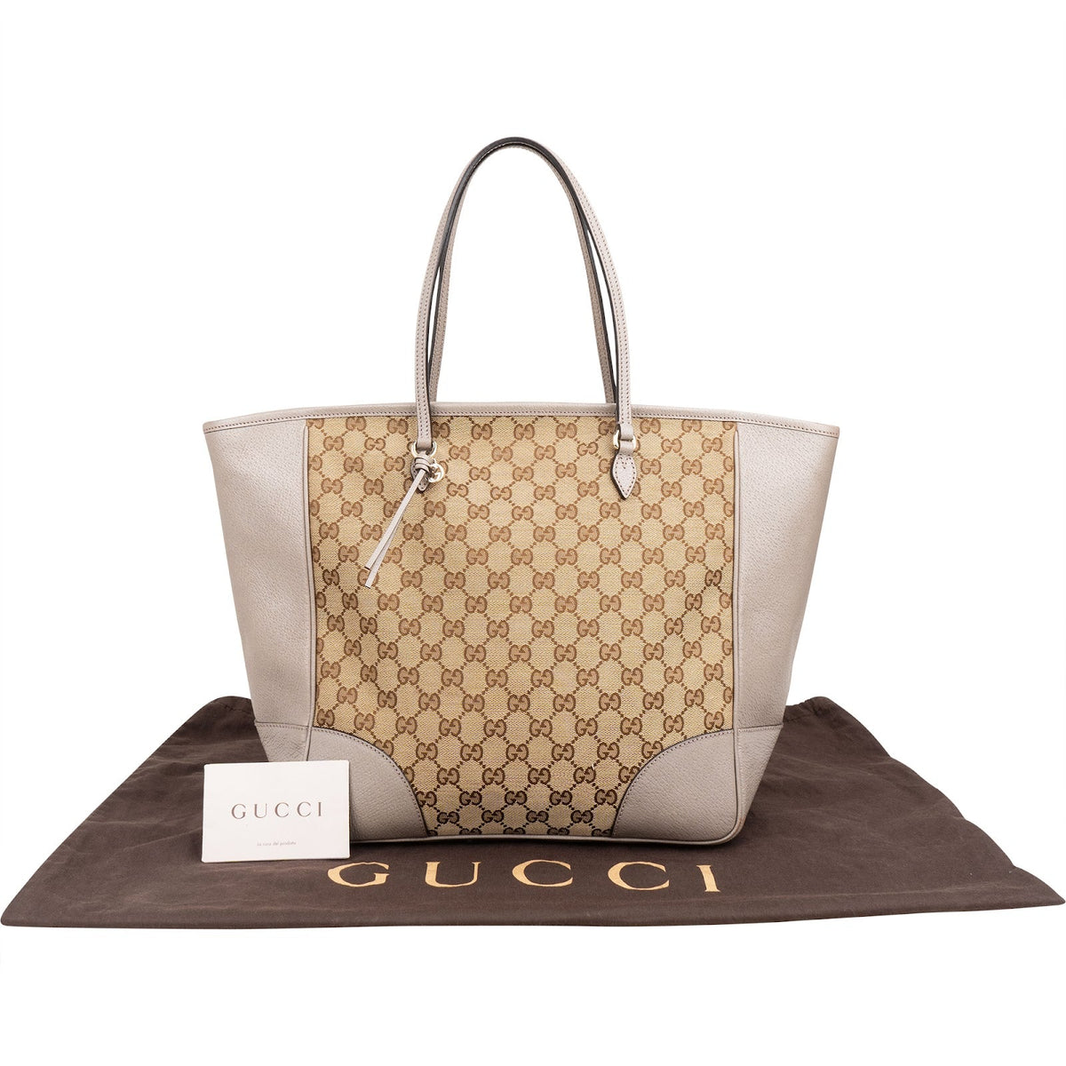 Borsa a spalla Gucci Bree Shopper in tela Monogram GG