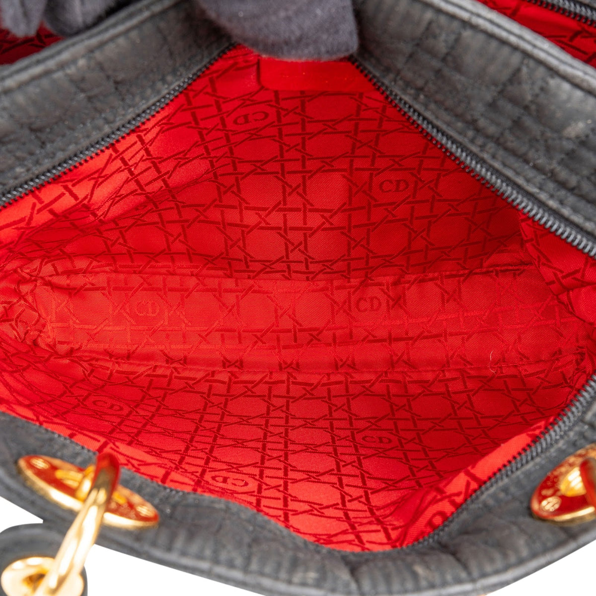 Dior Medium Lady Dior aus gestepptem Nylon – Ansicht 9