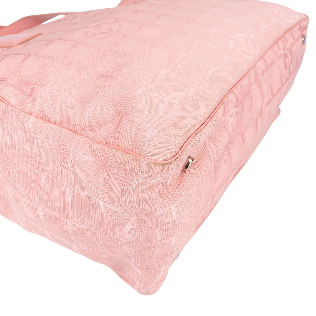Chanel New Travel Line aus rosa Nylon – Ansicht 8