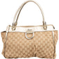 Gucci Monogram GG Canvas Abbey D-Ring aus Canvas und Leder – Vorderansicht