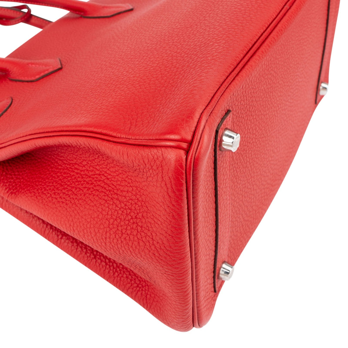 Hermès Rouge Garance Togo lederen Palladium Birkin 30 handtas