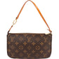 Louis Vuitton Monogram Canvas Pochette Accessoires aus Canvas und Vachetta-Leder – Vorderansicht