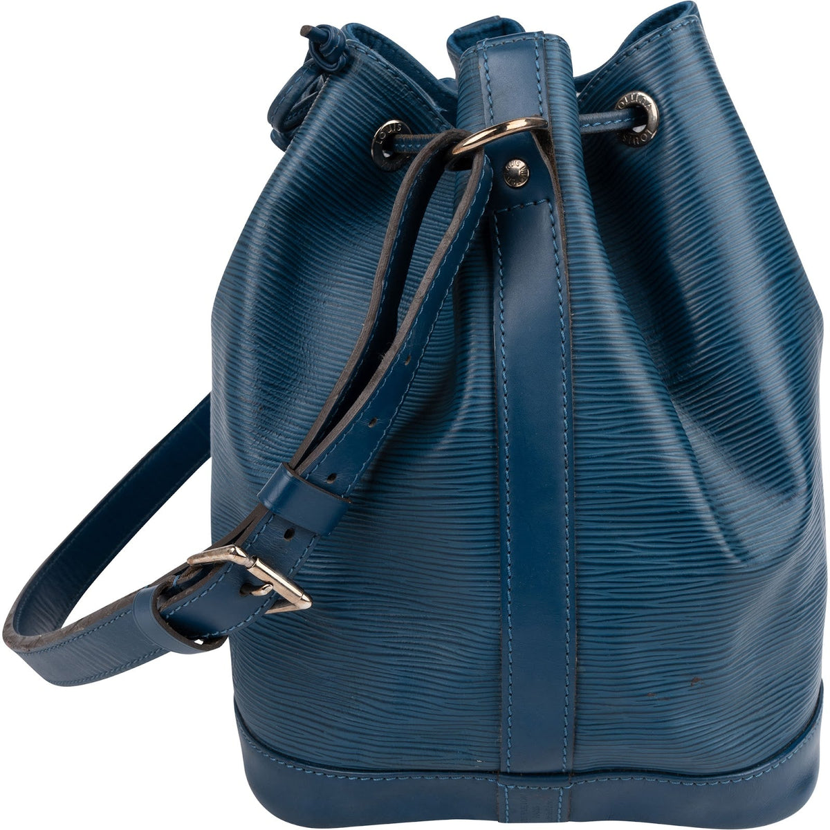 Borsa a spalla Louis Vuitton Petit Sac Noe NM in pelle Epi blu