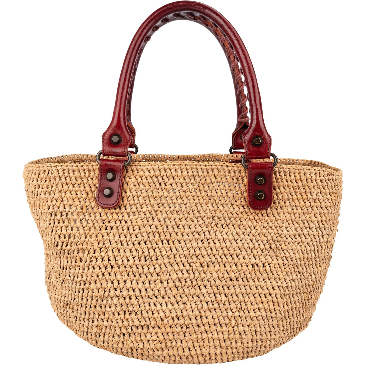 Balenciaga Raffia Panier Basket City Handtasche, Bild 4 von 10