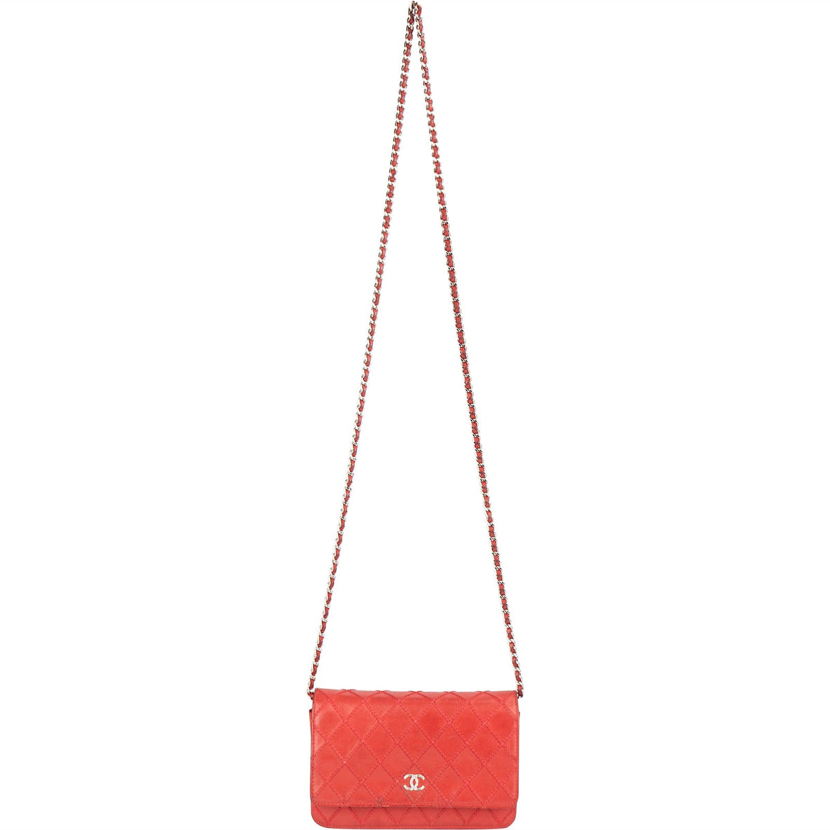 Chanel Stitching Leder Wallet on Chain Umhängetasche, Bild 10 von 14