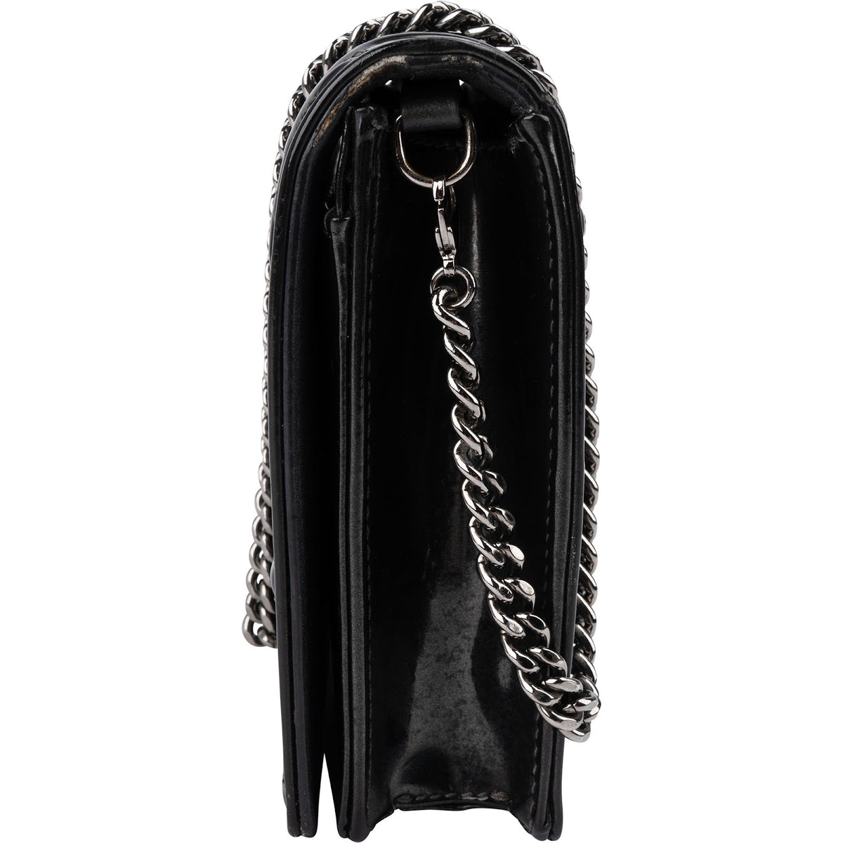 Dior Diorama Wallet on Chain aus Micro-Cannage-Lackleder – Ansicht 4