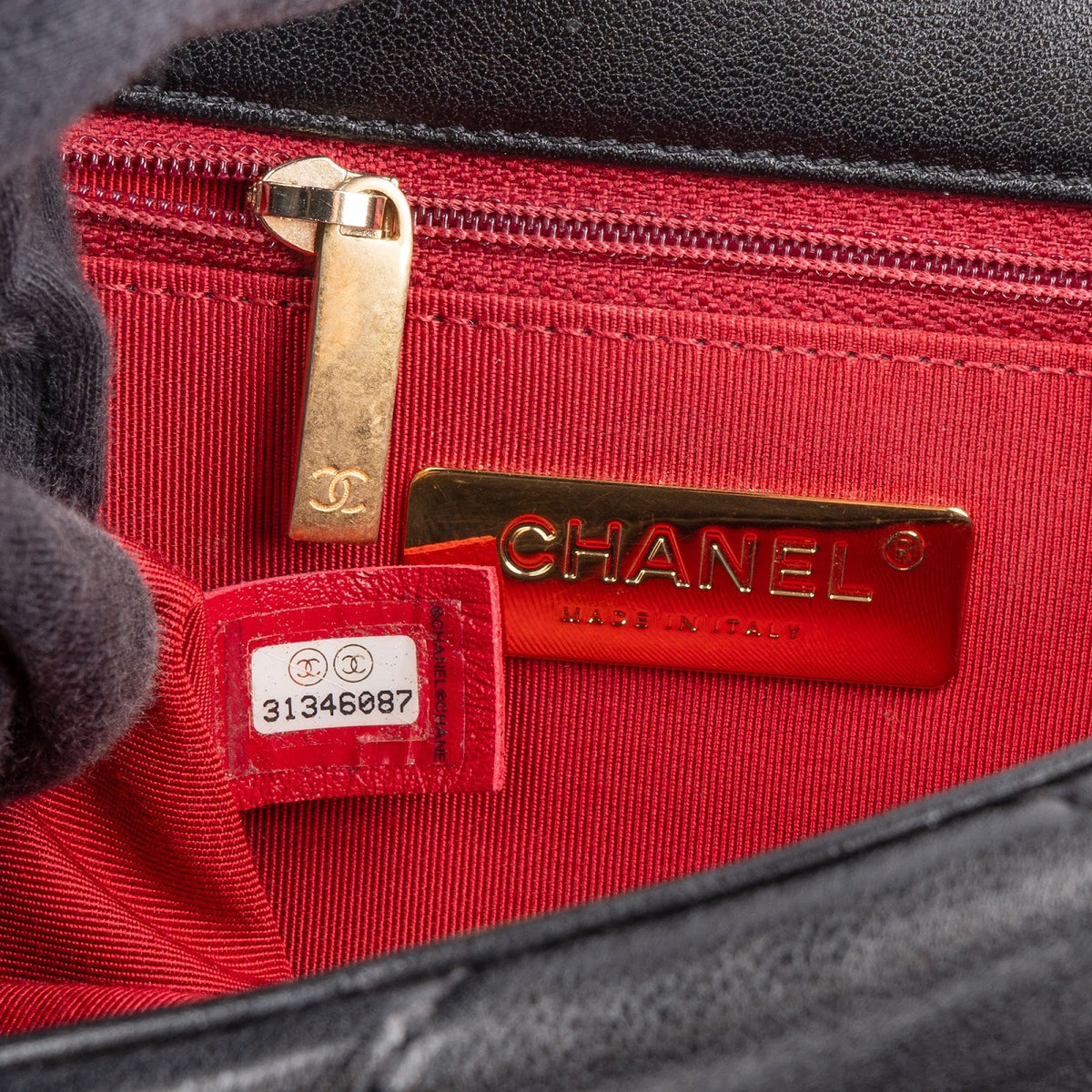Borsa a tracolla Chanel 19 Medium Single Flap in pelle di agnello trapuntata