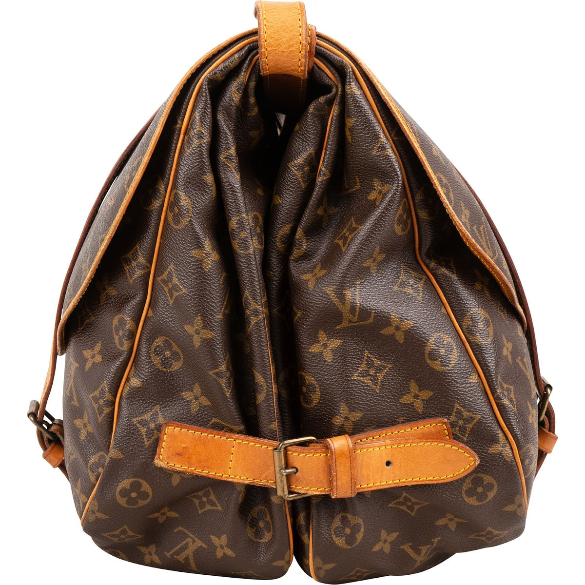 Borsa a tracolla Louis Vuitton Saumur 40 in tela Monogram
