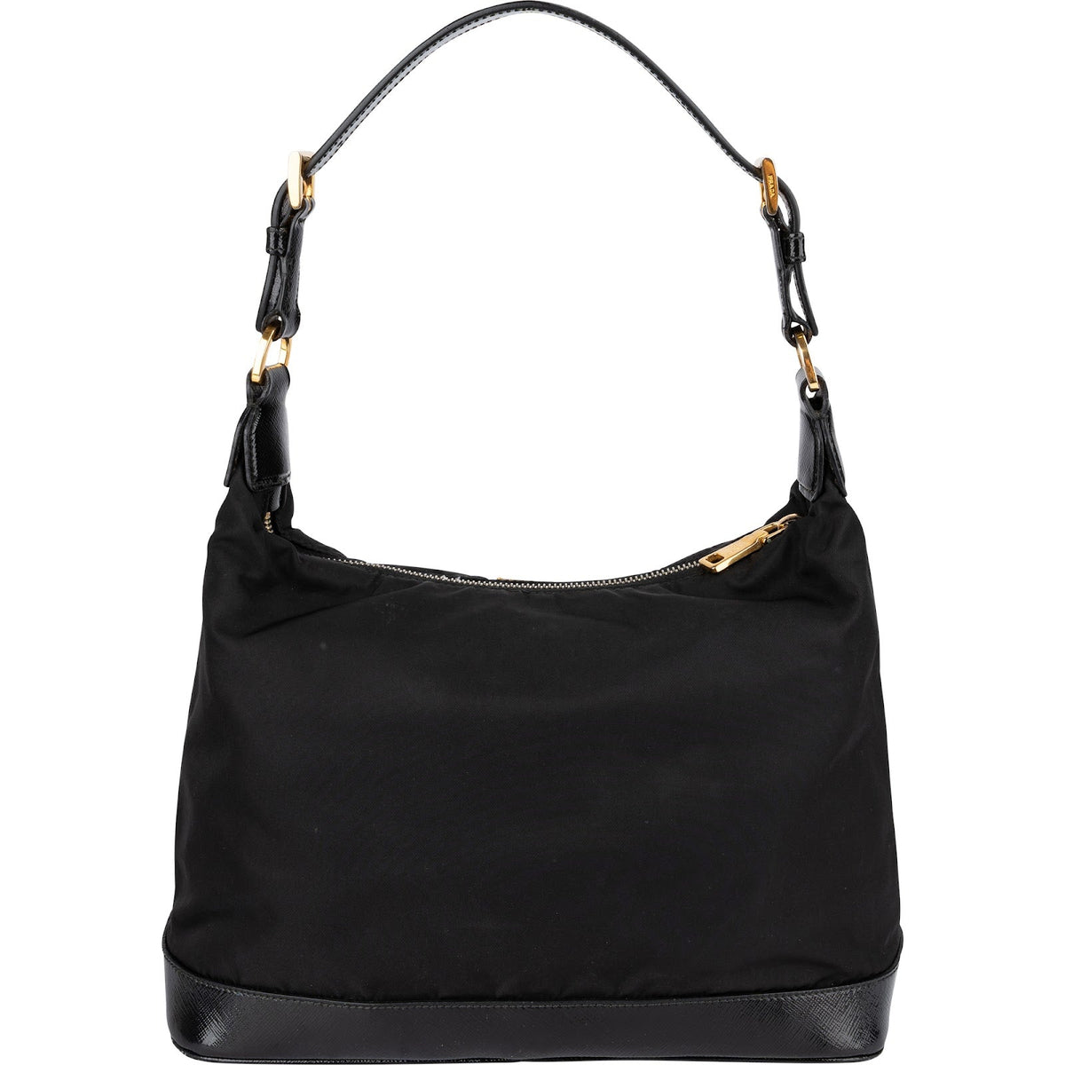 Prada Tessuto Saffiano Lux Triangle Hobo Schultertasche, Bild 4 von 10