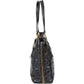 Prada Crinkled Vernice Naplak Leather Zip Around Tote Shoulder Bag