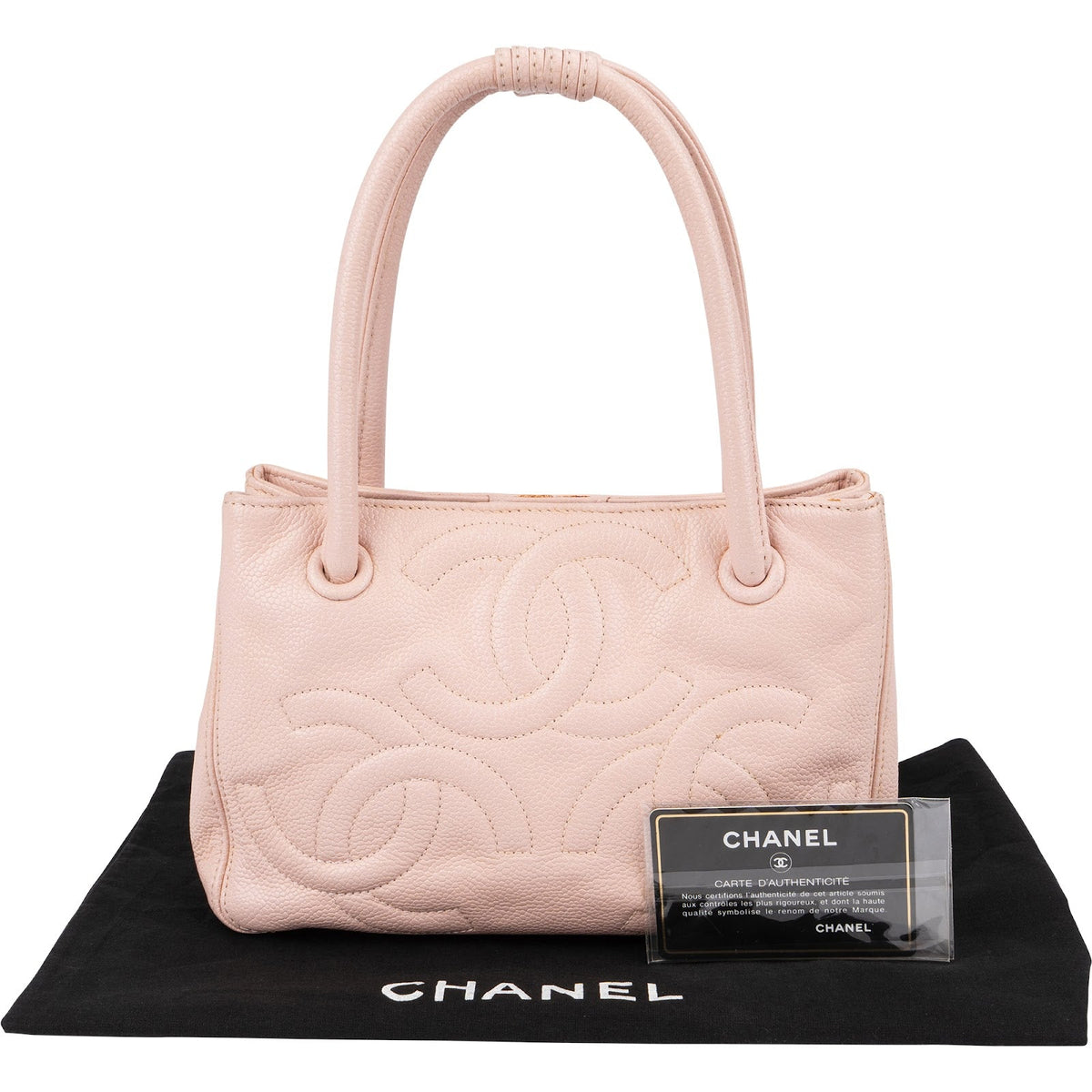 Chanel Caviar Leder Triple CC Small Tote, Bild 2 von 12