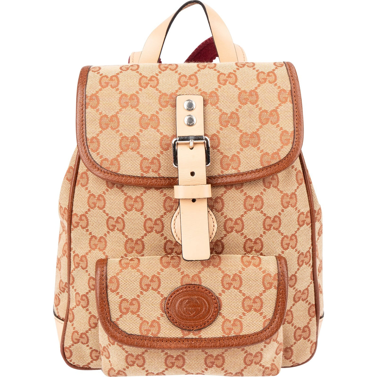 Sac à dos à rabat Gucci en toile monogramme GG
