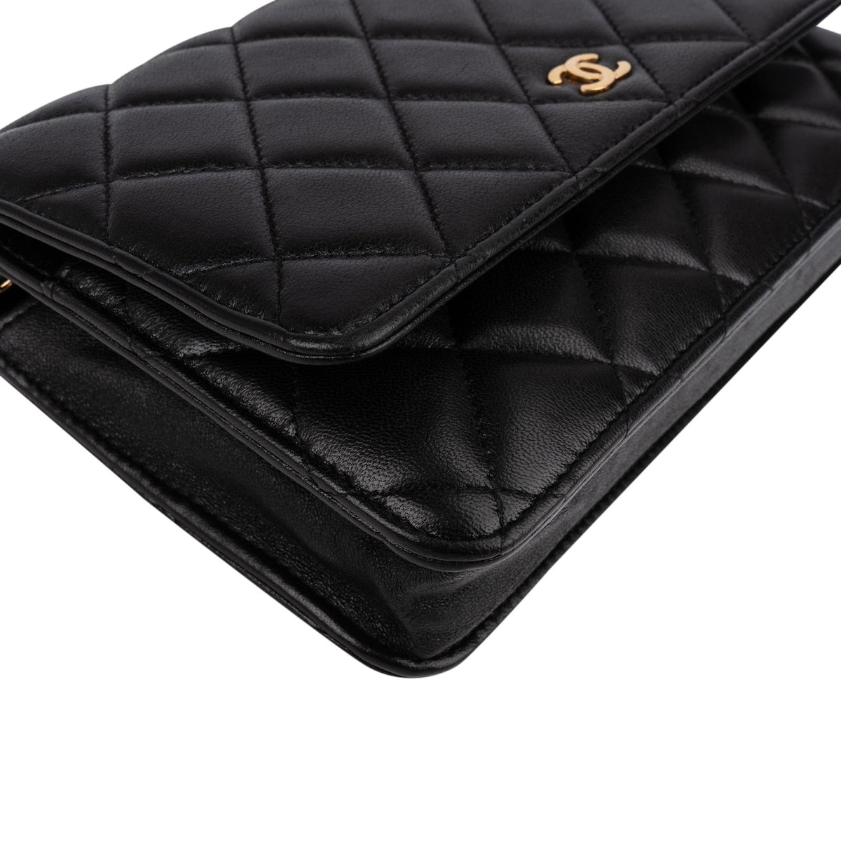 Chanel Lammleder CC Wallet on Chain Umhängetasche, Bild 7 von 14