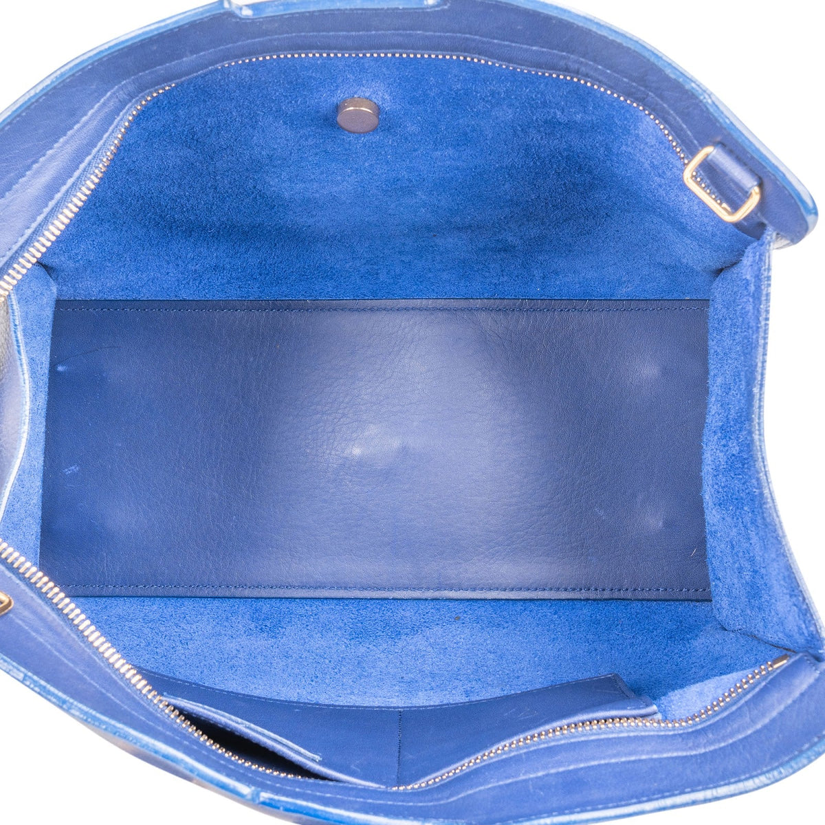 Yves Saint Laurent Cabas Chyc-handtas van blauw kalfsleren