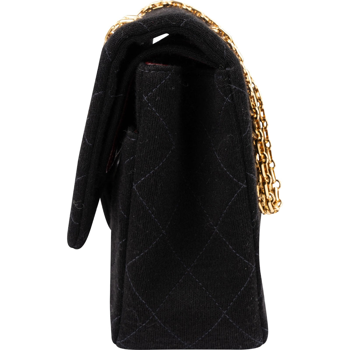 Chanel Jersey 24K Gold Medium Double Flap Umhängetasche, Bild 5 von 15