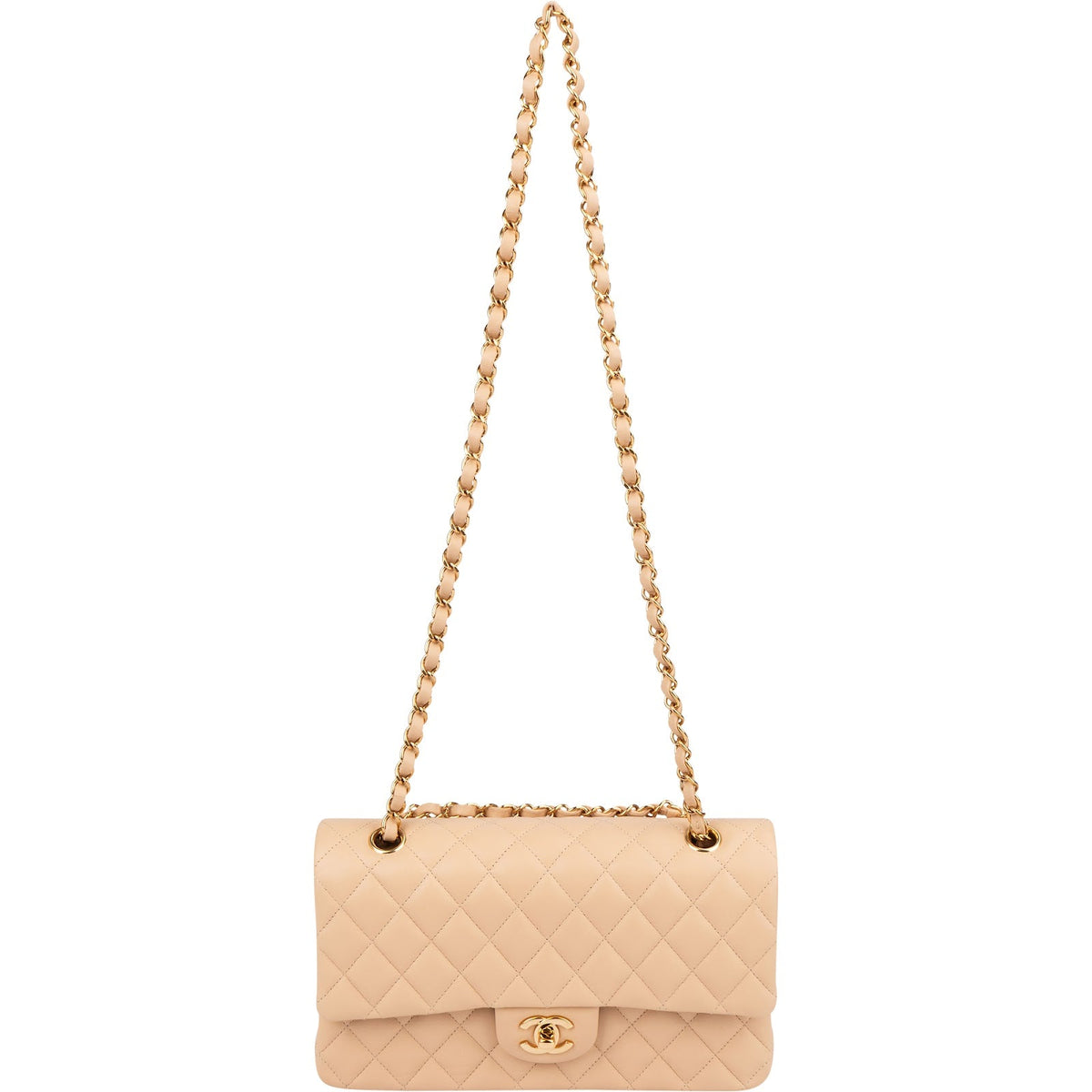 Chanel Lammleder Medium Double Flap Schultertasche, Bild 11 von 15